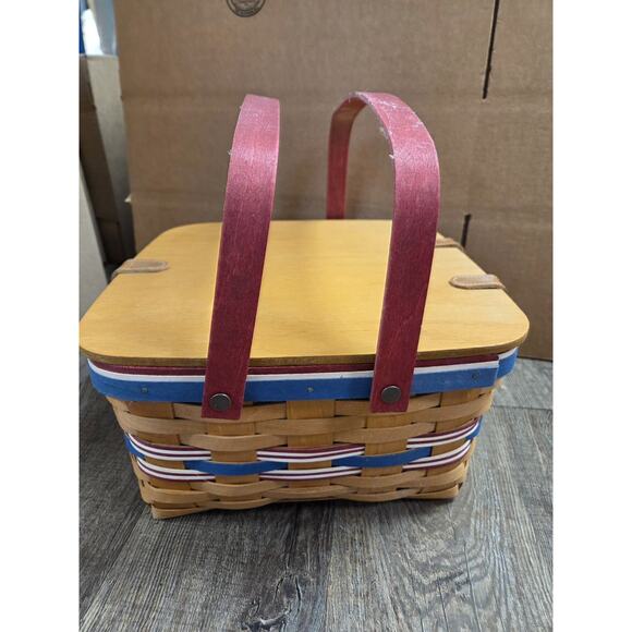 Longaberger American Celebrations Picnic Basket Protector Lid Riser 2011 - Picture 6 of 8